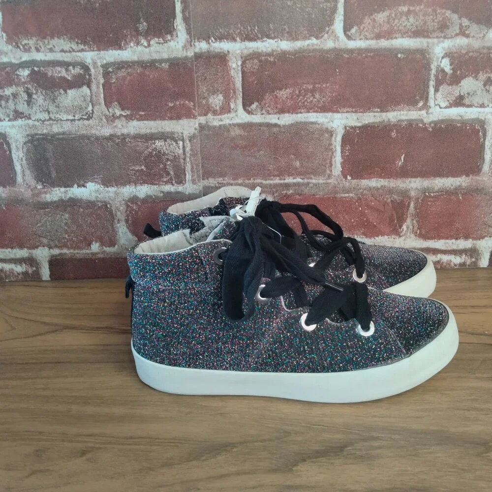 Zara Girls Size 5.5 Shoes Sparkle Sneakers NWT EU 36 - Picture 8 of 8